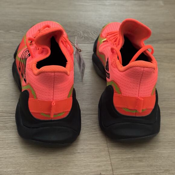 MAHOMES 1 Adidas IMPACT FLX Poison Solar Orange Shoes IF4806 Chiefs NFL Sz 9.5 - Picture 3 of 5